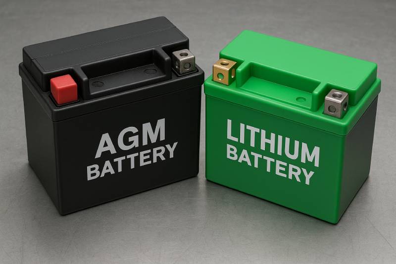 Batteria scooter e moto: AGM o litio? Guida 2025 completa