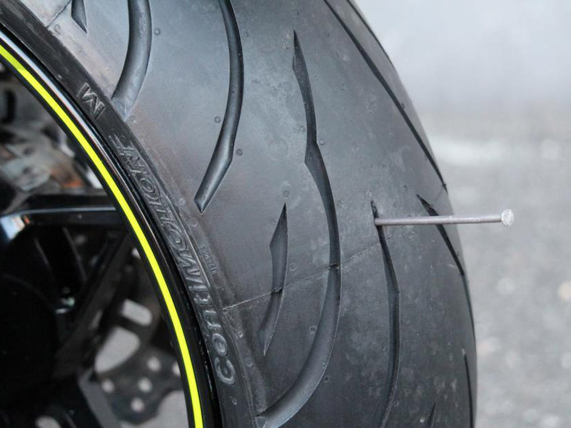 Il copertone &egrave; forato