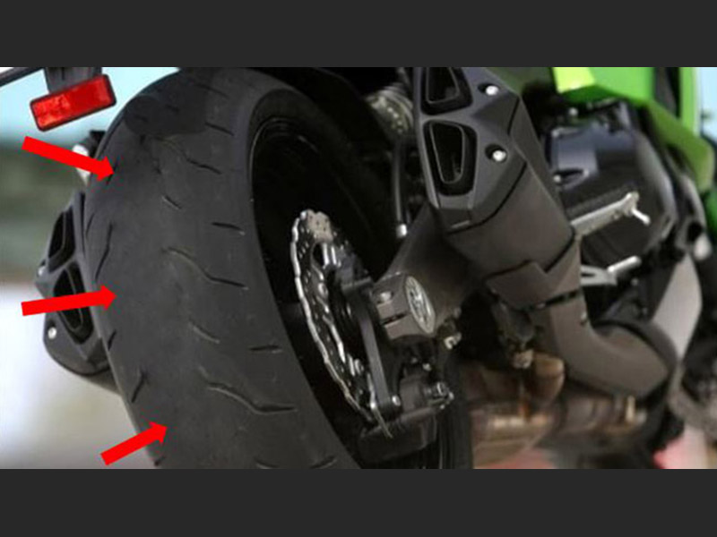 Cosa succede se la pressione della gomma &egrave; troppo ALTA