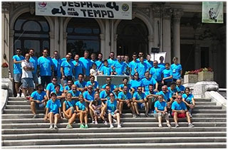 Gruppo soci del Vespa Club Chiari