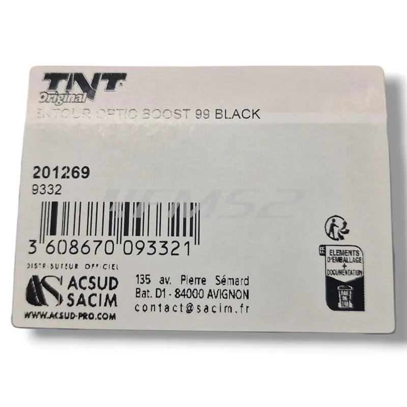 Cornice contorno fanale anteriore TNT 201269 per MBK Booster Spirit e Yamaha BW's fino 2003, plastica nera