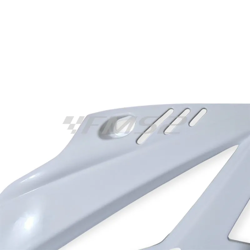 Convogliatore sinistro bianco specifico per BETA ENDURO/MOTARD RR 50 2T 2012-2020 e ENDURO RR 125 4T 2013-2016, ricambio 024.43.000.10.51