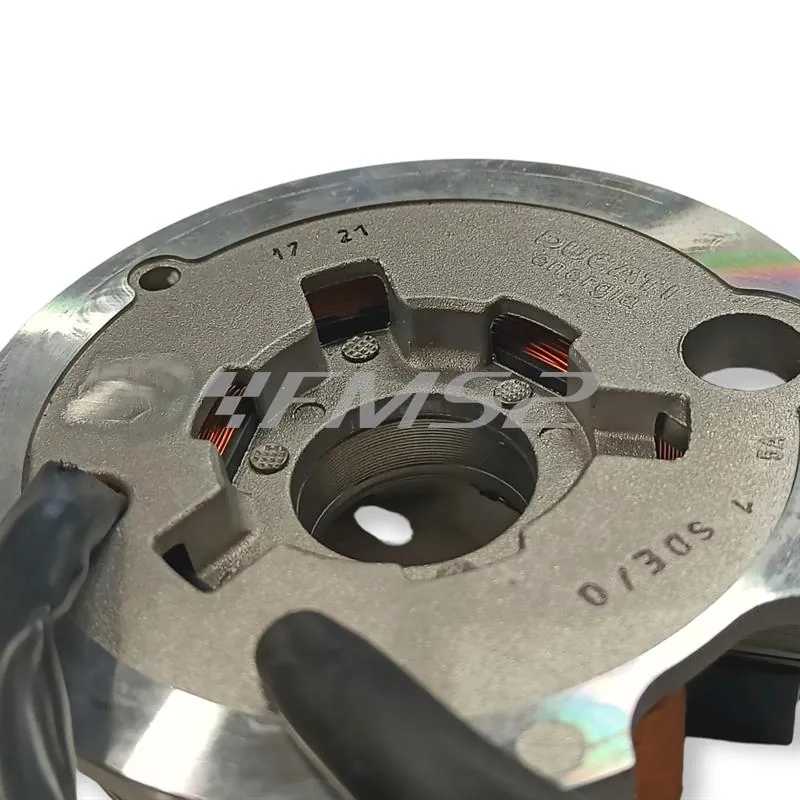 Statore originale Ducati - Piaggio con 7 cavi e tensione a 6 Volt per Piaggio Vespa 125 primavera ET3 prodotte dal 1976 fino al 1983 con riferimento originale 186974, ricambio 404011570