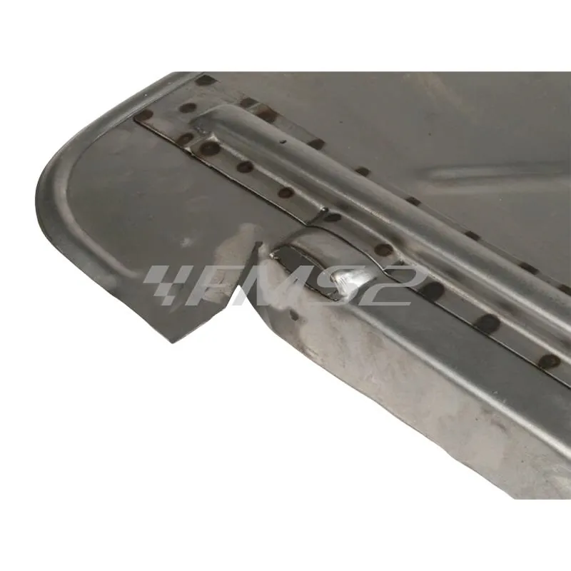 Fondo pedana in lamiera grezza completo di traverse con spessore 1 mm per Piaggio vespa 125 vna, vnb1, vba1, vespa 150 vba1, vbb1, vbb2, ricambio 15908