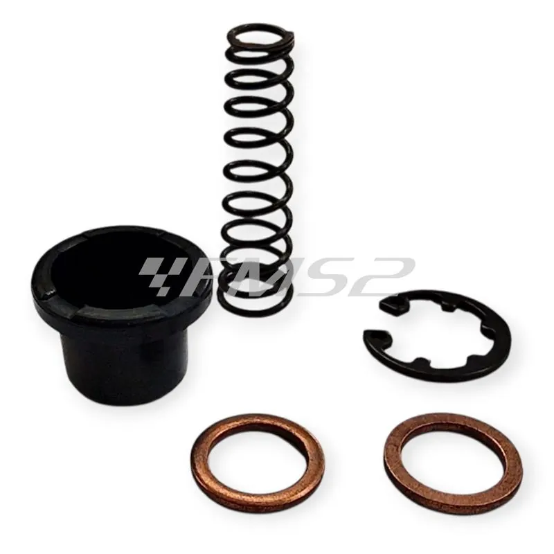 Kit revisione pompa freno anteriore per scooter mbk e yamaha bw's, aerox, nitro, next generation 50 cc con pompa freno brembo pistoncino 11 mm, ricambio KRFAB11FMS2