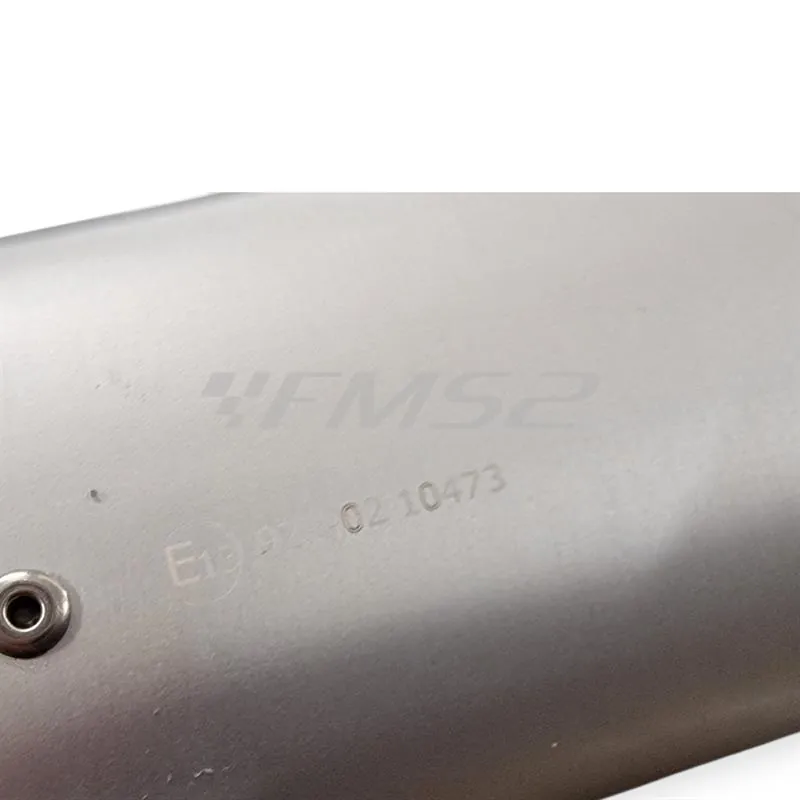 Silenziatore Giannelli Sonic 34718HS per BETA ENDURO/MOTARD RR 50cc prodotti dal 2022 in poi (type C5) con Ø innesto 24mm omologato in alluminio anodizzato argento