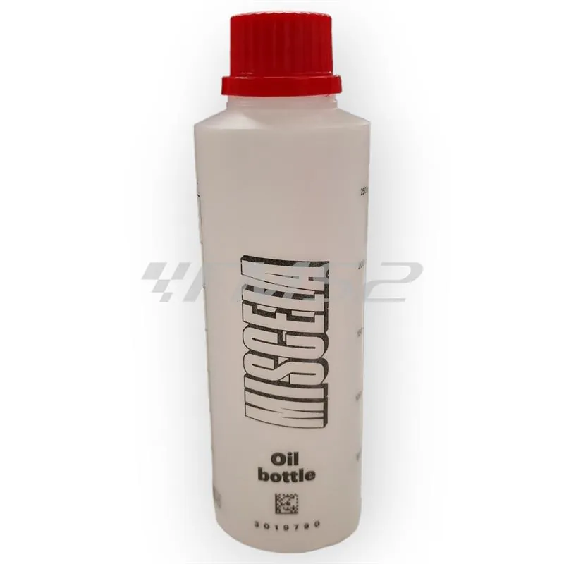 Flacone miscela Malossi graduato da 250 ml con scala per miscela al 2% , 2,5% e 3%, ricambio 3019790