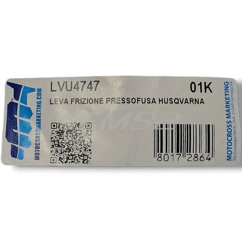 Leva frizione Domino pressofusa specifica per Husqvarna SMS 125 2007-2012, WRE 125 2007-2013 e TE 610 2003-2009, ricambio LVU4747