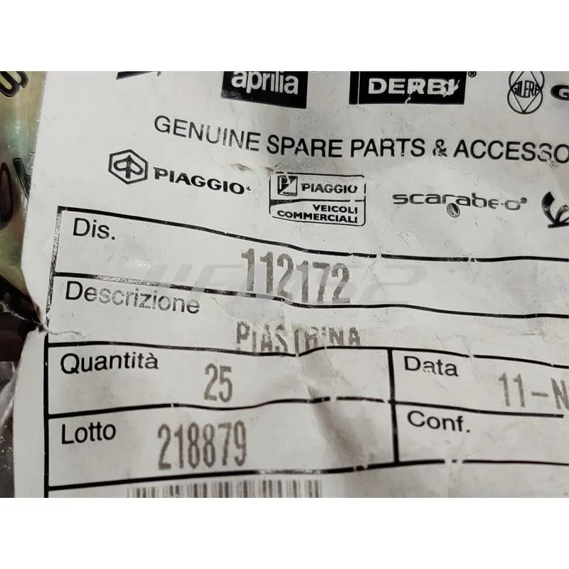 Piastrina tirante leva cambio, ricambio 112172