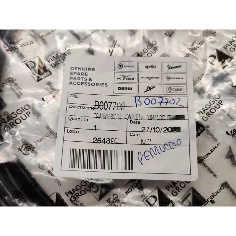 Trasmissione completa comando frizione, ricambio B007702