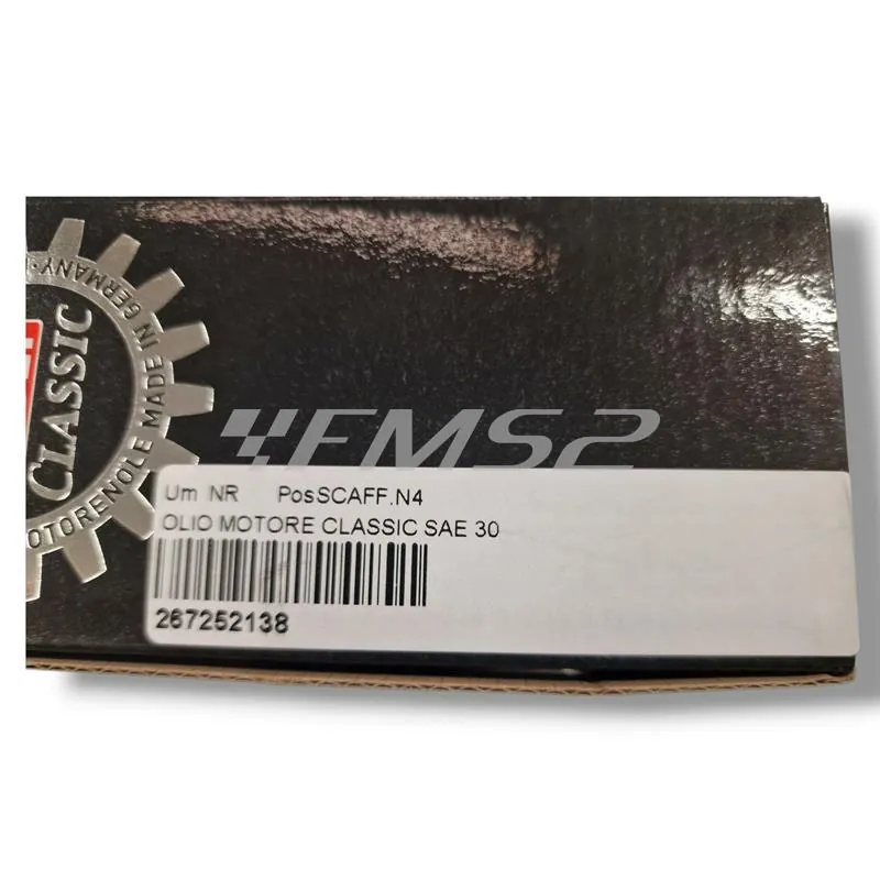 Olio motore LiquiMoly classic sae 30 minerale in flacone da 1 litro per motori 2 e 4 tempi di vecchia concezione tipo Piaggio Vespa e Ape, ricambio 267252138
