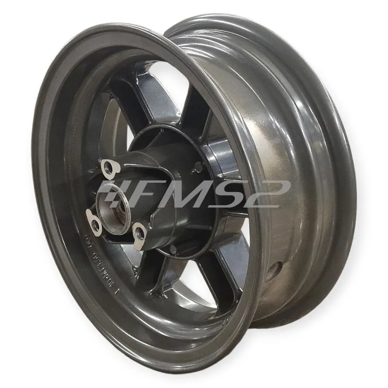 Cerchio anteriore grigio 3 fori originale Yamaha-MBK 4PAF51683000 per MBK Booster Spirit 50cc 1996-1998