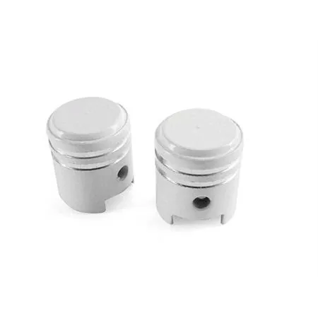 Coppia tappi valvola ruota pistone bianco TNT, ricambio 252000A