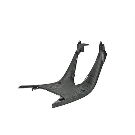 Pedana poggiapiedi FACO in plastica di colore nero tipo originale per MBK Booster e Yamaha original Bw's 50 prodotti fino al 2003, ricambio 365996