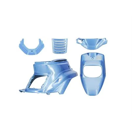 Kit carene TNT in plastica di colore blu hawai per scooter MBK Booster Spirit fino al 2003 e Yamaha original BW'S  fino al 2003, ricambio 366449A