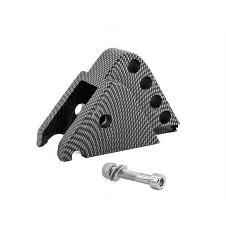 Rialzo ammortizzatore Minarelli orizzontale 4 fori carbonio TNT, ricambio 520623C