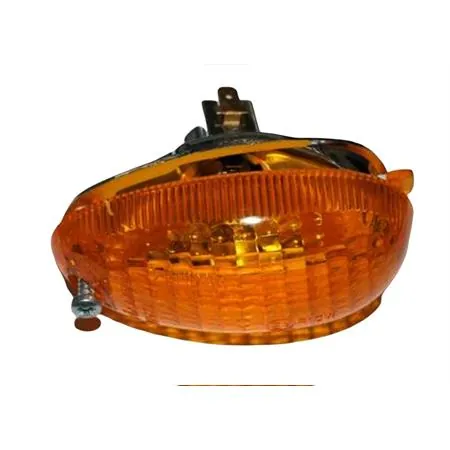 Freccia anteriore sinistra Triom completa di gemma arancione per scooter Piaggio Ntt, Nrg, Zip Sp fino al 2000, Typhoon, Storm, ricambio T2359310