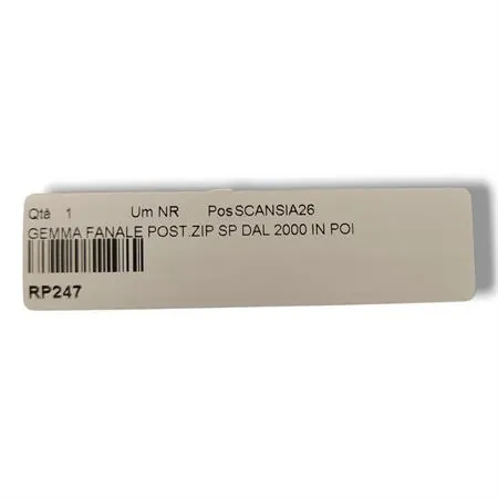 Gemma fanale posteriore Bosatta in plastica di colore rosso come originale per scooter Piaggio Zip 50 aria prodotti dal 2000 in poi e Zip SP 50 Lc prodotti dal 2000 in poi, ricambio RP247