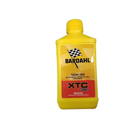 Olio motore Bardahl XTC C60 con gradazione 10W30 sintetico 100% per utilizzo moto, flacone da 1 litro, ricambio 348140