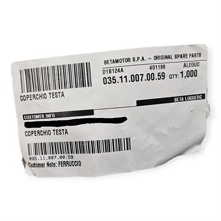 Testa originale BETA senza inserto specifica per BETA ENDURO RR 125 2T - tutte le versioni - prodotti dopo il 2018 e ENDURO RR 200 2T - tutte le versioni - prodotti dopo il 2019, ricambio 035.11.007.00.59