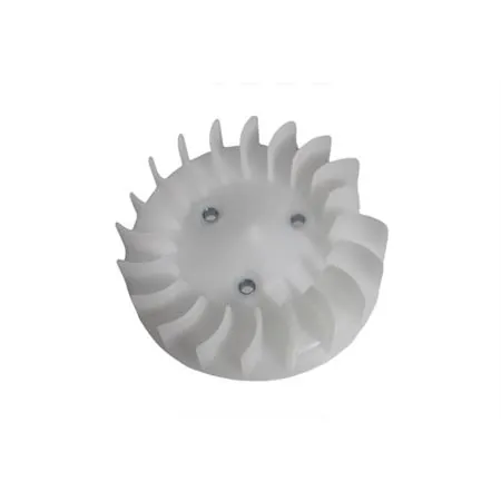 Ventola di raffreddamento Buzzetti maggiorata di colore bianca neutra per scooter con motore Minarelli-Yamaha verticale ed orizzontale con raffreddamento ad aria, ricambio 1641