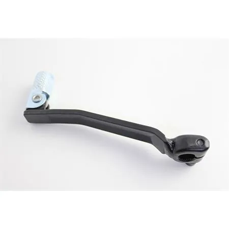 Pedivella leva cambio Buzzetti in acciaio di colore argento con puntale pieghevole zigrinato antiscivolo per enduro e supermotard 50 con motore m, ricambio 6806