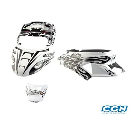 Kit carene BW'S  2004 4pz bianco deco TUN'R, ricambio CGN477548