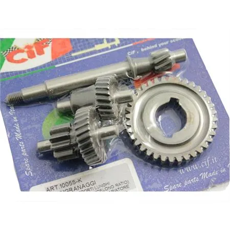 Kit ingranaggi rapporti allungati per Ciao, Si, Bravo con variatore, ricambio 10055-K