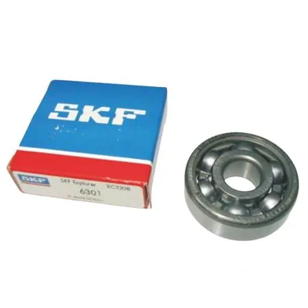 Cuscinetto SKF 6301/c3 12x37x12 con gabbia in acciaio per ingranaggio multiplo Piaggio Vespa old model (CIF), ricambio 16301-C3