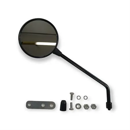 Specchietto retrovisore universale di colore nero destro/sinistro, ricambio 20256
