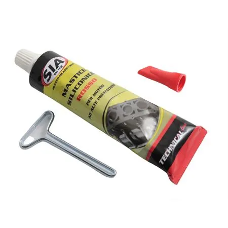 Mastice pasta rosso 555 alta temperatura per guarnizioni in tubetto da 75 ml (CIF), ricambio 2062