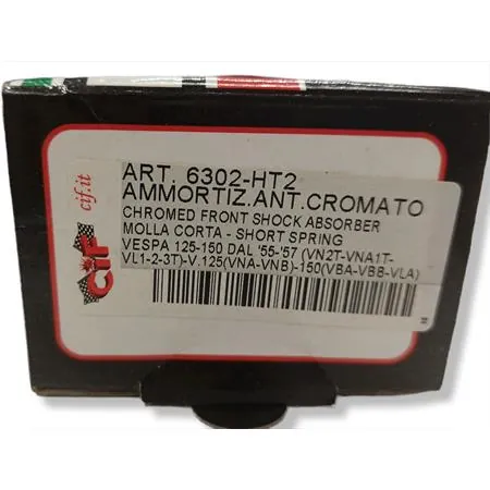 Ammortizzatore anteriore Carbone hi-tech cromato, ricambio 6302-HT2