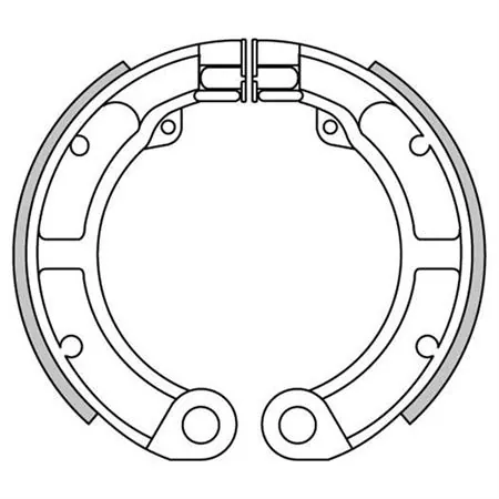 Ganasce freni a tamburo posteriore Vespa 50 (125x20) (CIF), ricambio GF0130