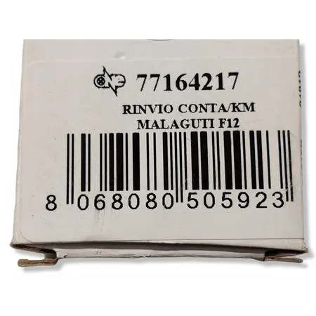 Rinvio contachilometri one italia per Malaguti F12 f15  analogico con attacco a ghiera per cavo meccanico, ricambio 77164217