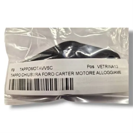 Tappo in plastica 3D per chiusura foro carter motore alloggiamento motorino avviamento scooter Minarelli con or e viti fissaggio, ricambio TAPPOMOTAVVSC