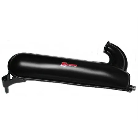 Marmitta Vespa 125 ET3 nera completo (Faco), ricambio 0015/125