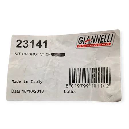 Guarnizione O-Ring verde Giannelli 23141 per silenziatore Shot V4 scooter tutte le versioni – Ricambio originale universale