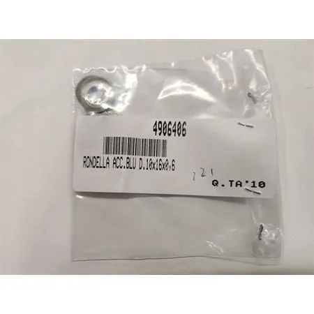Rondella in acciaio con misura 10x16x0,6 mm da mettere sul desmodromico  e sul perno asse comando cambio nei motori Minarelli AM6 prodotti dal 2001 al 2018, ricambio 4906406