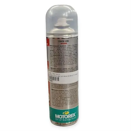 Lubrificante catena off-road spray Motorex - bomboletta spray da 500 ml, ricambio M302281