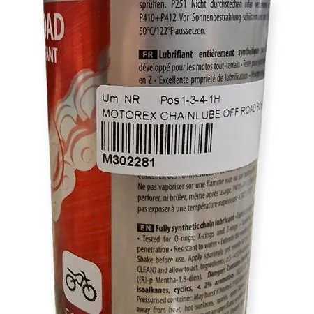 Lubrificante catena off-road spray Motorex - bomboletta spray da 500 ml, ricambio M302281