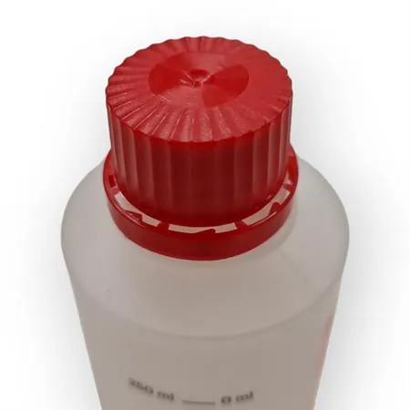 Flacone miscela Malossi graduato da 250 ml con scala per miscela al 2% , 2,5% e 3%, ricambio 3019790