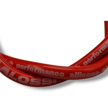 Kit cavo candela Malossi di colore rosso in silicone con pipetta attacco candela in silicone rosso con resistenza 5Kohm e utilizzo su candela con nottolino SAE avvitato, ricambio 5519221