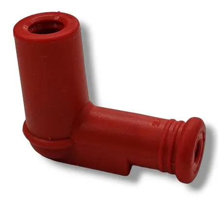 Kit cavo candela Malossi di colore rosso in silicone con pipetta attacco candela in silicone rosso con resistenza 5Kohm e utilizzo su candela con nottolino SAE avvitato, ricambio 5519221