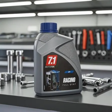 Olio miscela 2 tempi Malossi 7.1, 100% sintetico in confezione da 1 litro, ricambio 7612014