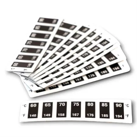 Termometro adesivo istantaneo reversibile da 60 a 90°C 45X12,5 mm con adesivo, resistente ad acqua e olio, ricambio AT0028