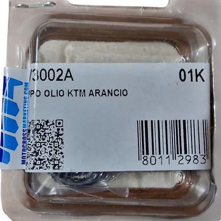Tappo carico olio M24 X 3 mm anodizzato arancione con chiave da 13 mm specifico per KTM, GAS GAS, HUSQVARNA, HUSABERG, VENT e SHERCO, ricambio AV3002A