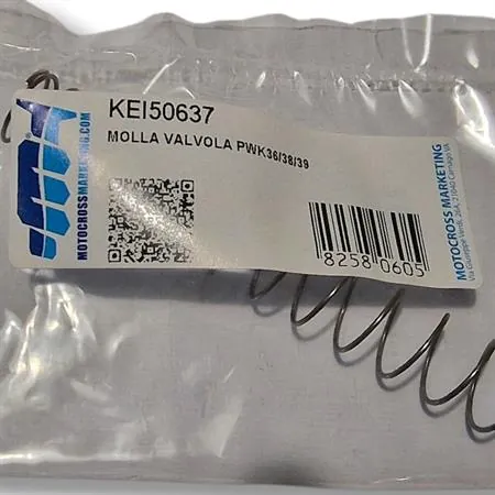 Molla valvola ghigliottina originale KEIHIN per carburatori KEIHIN PWK 36, PWK 38 e PWK 39, ricambio KEI50637