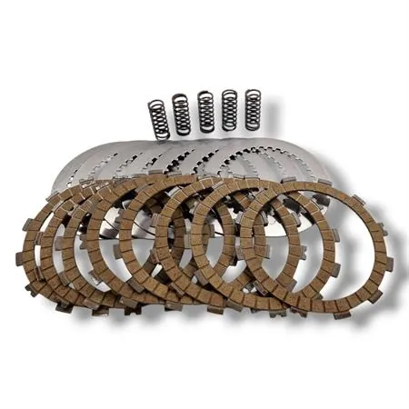 Kit completo PROX dischi frizione condotti, conduttori e molle specifici per Kawasaki KXF 250 prodotti dal 2006 fino al 2020, ricambio PX16.CPS43006