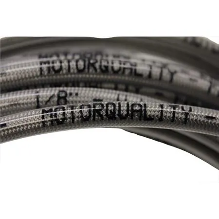 Tubo freno aeronautico Allegri in treccia metallica con rivestimento in pvc di colore trasparente per impianti freno venduto al decimetro (Motorquality), ricambio 06403510