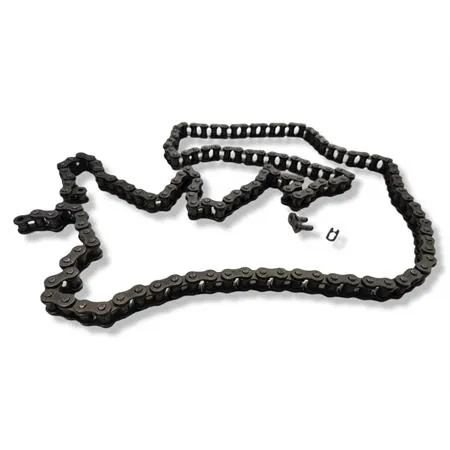 Catena EK Japan con passo 428 modello DEH lunga 142 maglie con maglia di giunzione a molletta per applicazioni varie, ricambio EK428DEH142